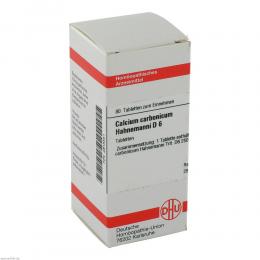 CALCIUM CARBONICUM Hahnemanni D 6 Tabletten 80 St Tabletten