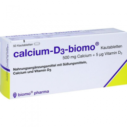 CALCIUM-D3-biomo Kautabletten 500+D 120 g