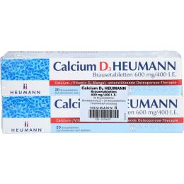 CALCIUM D3 Heumann Brausetabletten 600 mg/400 I.E. 40 St.