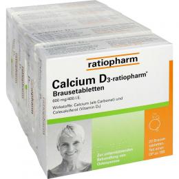 Calcium D3-ratiopharm Brausetabletten 100 St Brausetabletten