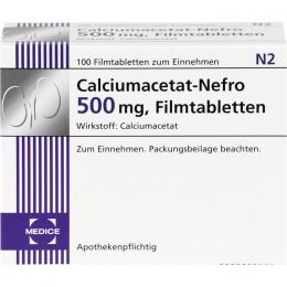 CALCIUMACETAT NEFRO 500 mg Filmtabletten 100 St.