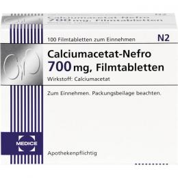 CALCIUMACETAT NEFRO 700 mg Filmtabletten 100 St.