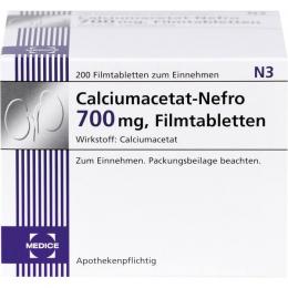 CALCIUMACETAT NEFRO 700 mg Filmtabletten 200 St.