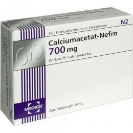 Calciumacetat-Nefro 700mg 100 St Filmtabletten
