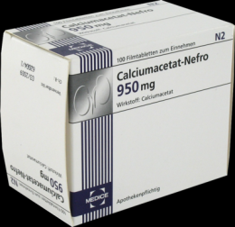 CALCIUMACETAT NEFRO 950 mg Filmtabletten 100 St