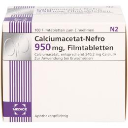 CALCIUMACETAT NEFRO 950 mg Filmtabletten 100 St.