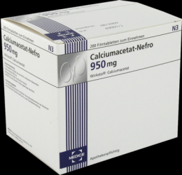 CALCIUMACETAT NEFRO 950 mg Filmtabletten 200 St