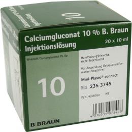CALCIUMGLUCONAT 10% MPC Injektionslösung 20 X 10 ml Lösung