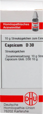 CAPSICUM D 30 Globuli 10 g