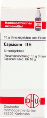 CAPSICUM D 6 Globuli 10 g