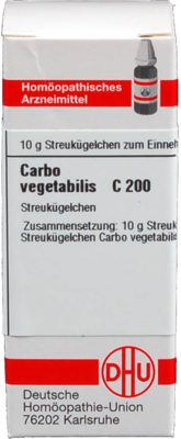 CARBO VEGETABILIS C 200 Globuli 10 g