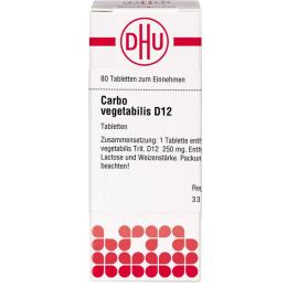 CARBO VEGETABILIS D 12 Tabletten 80 St.