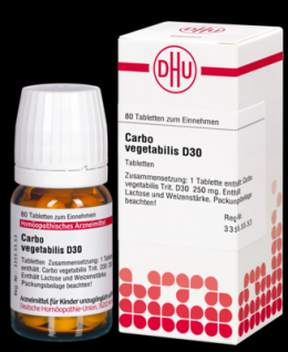 CARBO VEGETABILIS D 30 Tabletten 80 St