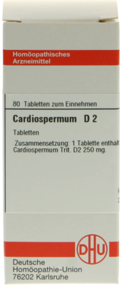 CARDIOSPERMUM D 2 Tabletten 80 St