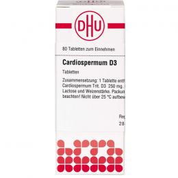 CARDIOSPERMUM D 3 Tabletten 80 St.