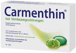 Ein aktuelles Angebot für Carmenthin bei Verdauungsstörungen 14 St Magensaftresistente Weichkapseln Blähungen & Krämpfe - jetzt kaufen, Marke Dr. Willmar Schwabe GmbH & Co. KG.