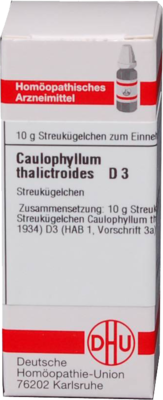 CAULOPHYLLUM THALICTROIDES D 3 Globuli 10 g