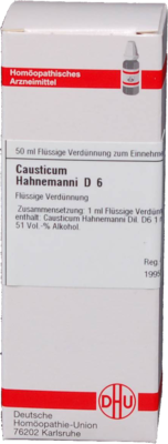 CAUSTICUM HAHNEMANNI D 6 Dilution 50 ml