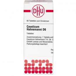 CAUSTICUM HAHNEMANNI D 6 Tabletten 80 St.