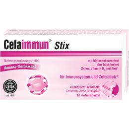Ein aktuelles Angebot für CEFAIMMUN Stix Granulat 14 St Granulat Immunsystem stärken - jetzt kaufen, Marke Cefak KG.