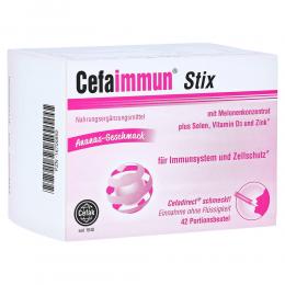 Ein aktuelles Angebot für CEFAIMMUN Stix Granulat 42 St Granulat Immunsystem stärken - jetzt kaufen, Marke Cefak KG.