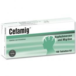 Ein aktuelles Angebot für CEFAMIG Tabletten 100 St Tabletten Kopfschmerzen & Migräne - jetzt kaufen, Marke Cefak KG.