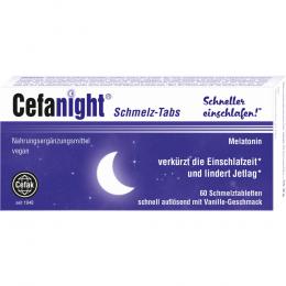 Ein aktuelles Angebot für CEFANIGHT Schmelz-Tabs 60 St Schmelztabletten Durchschlaf- & Einschlafhilfen - jetzt kaufen, Marke Cefak KG.
