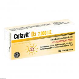 Ein aktuelles Angebot für CEFAVIT D3 7.000 I.E. Filmtabletten 100 St Filmtabletten Multivitamine & Mineralstoffe - jetzt kaufen, Marke Cefak KG.