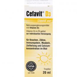 CEFAVIT D3 Liquid pur Tropfen zum Einnehmen 20 ml