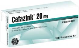 CEFAZINK 20 mg Filmtabletten 100 St Filmtabletten