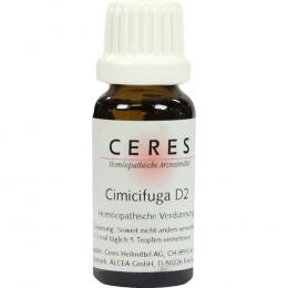 CERES Cimicifuga D 2 Dilution 20 ml Dilution