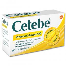 Cetebe Vitamin C Retard 500 30 St Hartkapseln