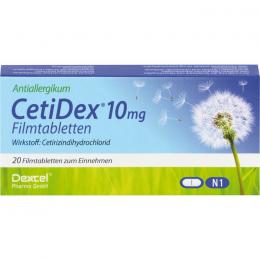 CETIDEX 10 mg Filmtabletten 20 St.