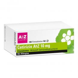 Cetirizin AbZ 10 mg 100 St Filmtabletten