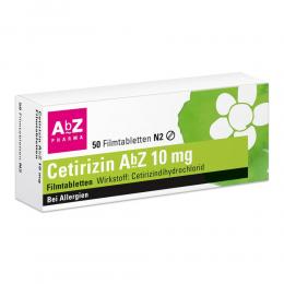 Cetirizin AbZ 10 mg 50 St Filmtabletten