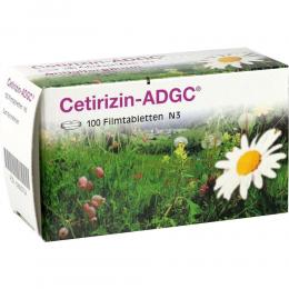 Ein aktuelles Angebot für Cetirizin-ADGC 100 St Filmtabletten Innere Anwendung - jetzt kaufen, Marke Zentiva Pharma GmbH.
