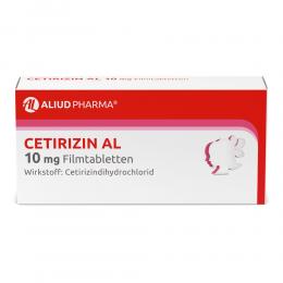 Ein aktuelles Angebot für Cetirizin AL 10mg Filmtabletten 7 St Filmtabletten Innere Anwendung - jetzt kaufen, Marke ALIUD Pharma GmbH.