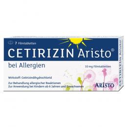CETIRIZIN Aristo bei Allergien 10 mg Filmtabletten 7 St Filmtabletten