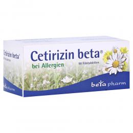 Ein aktuelles Angebot für Cetirizin beta 90 St Filmtabletten Innere Anwendung - jetzt kaufen, Marke betapharm Arzneimittel GmbH.