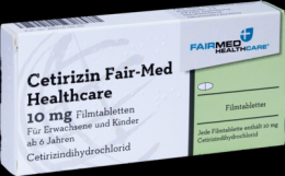 CETIRIZIN Fair-Med Healthcare 10 mg Filmtabletten 100 St