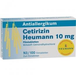 CETIRIZIN Heumann 10 mg Filmtabletten 100 St.