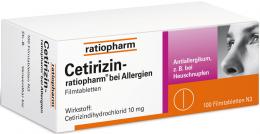 Ein aktuelles Angebot für Cetirizin-ratiopharm® bei Allergien 10 mg Filmtabl. 100 St Filmtabletten Innere Anwendung - jetzt kaufen, Marke ratiopharm GmbH.