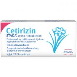 CETIRIZIN STADA 10 mg Filmtabletten 20 St.