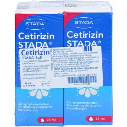 CETIRIZIN STADA Saft 10 mg/10 ml 150 ml
