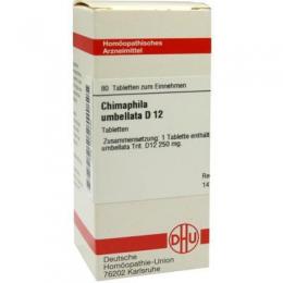 CHIMAPHILA UMBELLATA D 12 Tabletten 80 St
