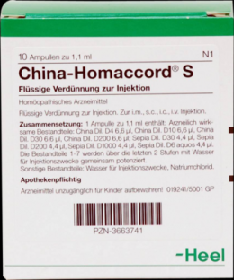 CHINA HOMACCORD S Ampullen 10 St