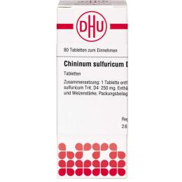 CHININUM SULFURICUM D 4 Tabletten 80 St.
