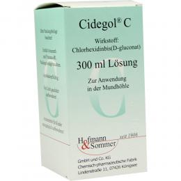 Ein aktuelles Angebot für Cidegol C 300 ml Lösung Entzündung im Mund & Rachen - jetzt kaufen, Marke Hofmann & Sommer GmbH & Co. KG.