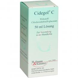 Ein aktuelles Angebot für Cidegol C 50 ml Lösung Entzündung im Mund & Rachen - jetzt kaufen, Marke Hofmann & Sommer GmbH & Co. KG.