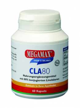 CLA 80% Megamax 1 g konjug.Linolsure Kapseln 83 g